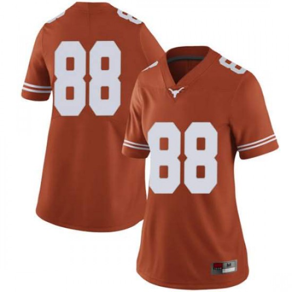 Womens University of Texas #88 Daniel Carson Limited Football Jersey Orange